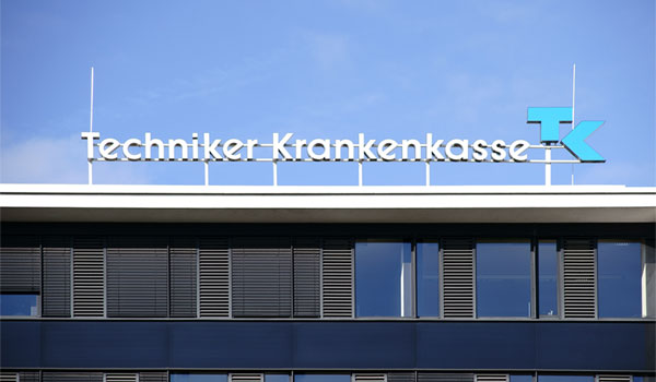Hauptgebäude der TK Krankenkasse in Darmstadt