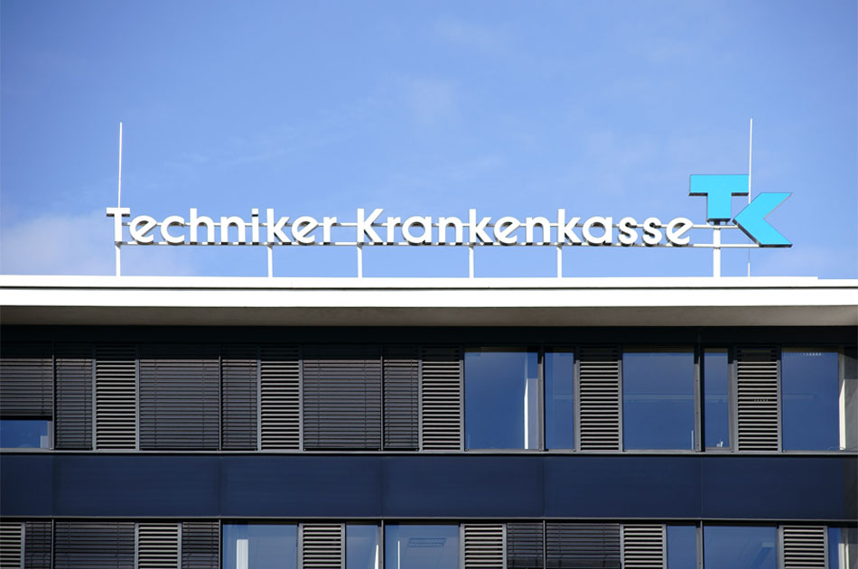 Hauptgebäude der TK Krankenkasse in Darmstadt