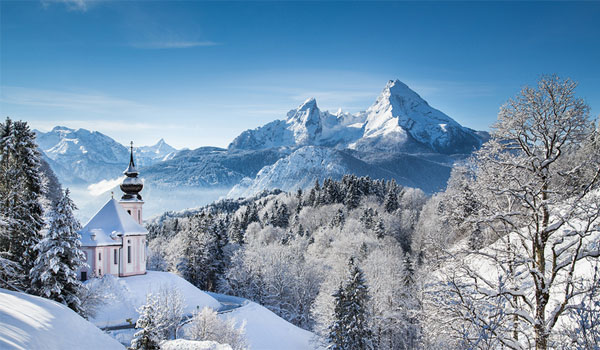 Winter-Panorama in den Alpen