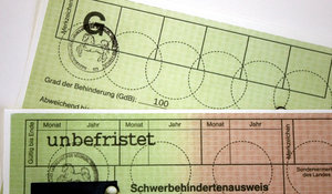 Schwerbehindertenausweis mit G